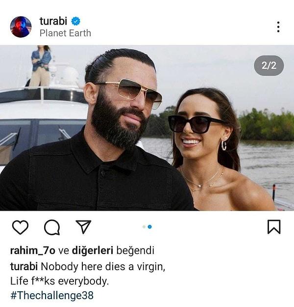 Cümleyi İngilizce yazarak paylaşan Turabi'nin o paylaşımını beğenenler olduğu kadar eleştirenler de oldu. İşte o paylaşım;