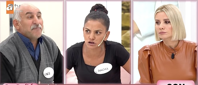 Çocuğun Eniz'den olmadığını söyleyen Cansu da ertesi gün stüdyoya geldi. Eniz'in başka bir adama 500 TL verip çıplak görüntülerini çektirdiğini ve bu görüntülerle Eniz'in şantaj yaptığını ve başka adamlarla birlikte olmaması için dövdüğünü iddia etti.