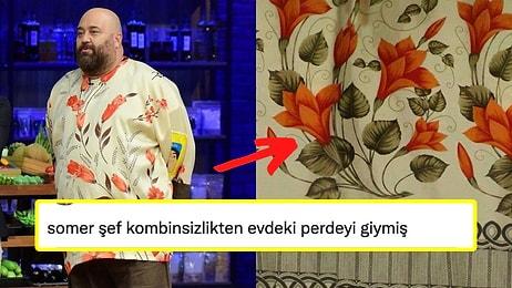 MasterChef Jürisi Somer Sivrioğlu'nun Perdeye Benzetilen Kıyafetine Gelen Yorumlar Herkesi Güldürdü