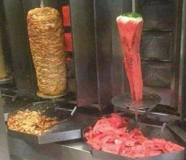 Bu da vejeteryanlara özel karpuz döner!