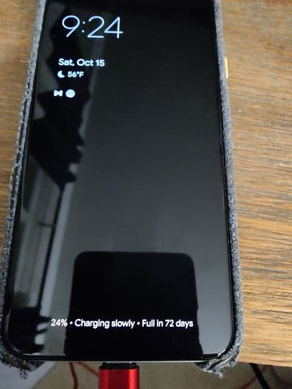 3. "Telefonumun tamamen şarj olmasına 72 gün varmış."