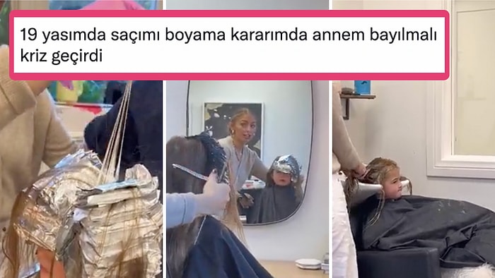 İstismar mı? Küçük Kız Çocuğunun Kimyasal Maddelerle Saçını Boyatan Annenin Videosu Tepkilerin Odağında