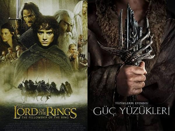 The Lord Of The Rings: The Fellowship Of The Ring / Yüzüklerin Efendisi: Yüzük Kardeşliği (2001) - IMDb: 8.8 / The Lord Of The Rings: The Rings Of Power / Yüzüklerin Efendisi: Güç Yüzükleri (2022) - IMDb: 6.9