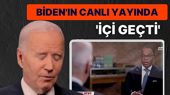 ABD Başkanı Biden'ın Canlı Yayında 'İçi Geçti'