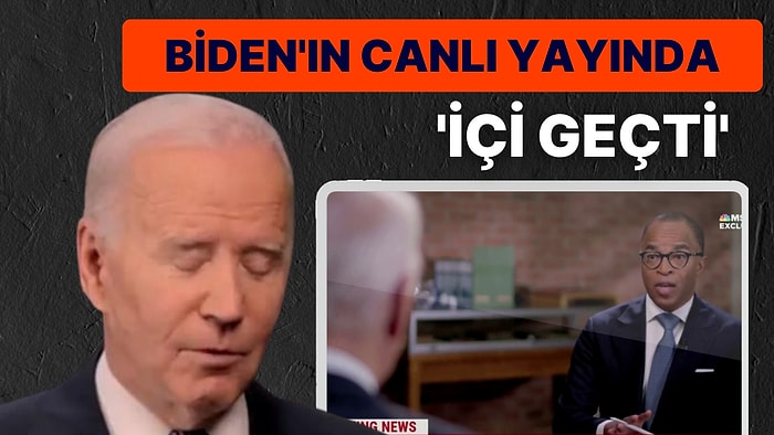 ABD Başkanı Biden'ın Canlı Yayında 'İçi Geçti'