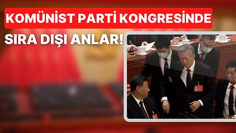 Çin'in Eski Lideri Hu Cintao'nun Zor Anları! Korumalar Tarafından Salondan Çıkarıldı