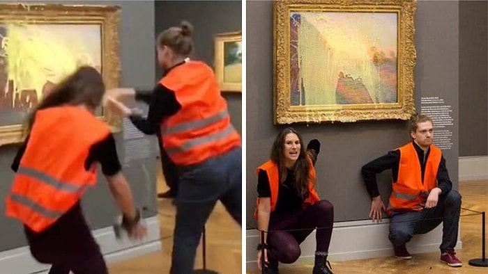 Claude Monet Tablosuna İklim Aktivistleri Saldırdı!