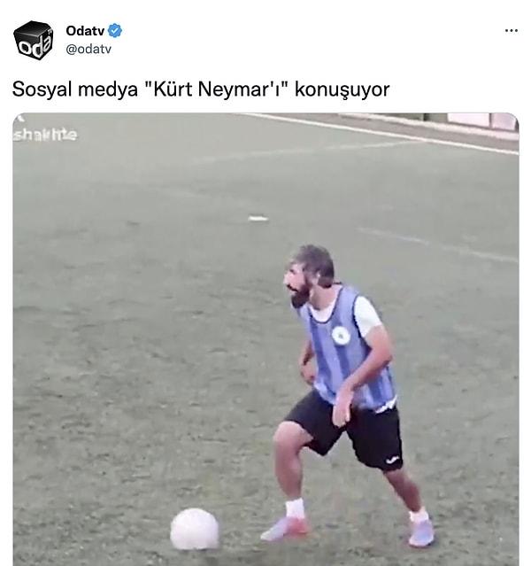 Sosyal medyada 'Kürt Neymar' olarak paylaşılan kişi ise aslında Arjantinli. Adı: Diego Nicolás Villar.