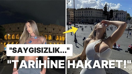 Kiliseye Ait Kolezyum Önünde Fotoğraf Çektiren Ünlü Modelin Pozları Açık Bulununca İtalya İkiye Bölündü