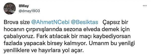 Beşiktaş Başkanı Ahmet Nur Çebi'ye sitemler vardı.