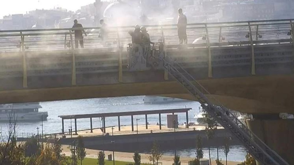 Haliç Metrosunda Yangın Çıktı! Seferler Durdu