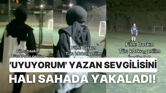 ‘Uyuyorum’ Yazdığı Kız Arkadaşı Tarafından Halı Sahada Yakalanan Adamın Bahtsız Anları Viral Oldu