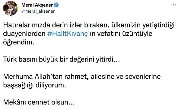 Halit Kıvanç'ın hayatını kaybetmesi ardından birçok ünlü isim sosyal medya hesabından taziye mesajı paylaştı 👇