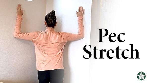 6. "Pec Stretch" Köşe egzersizi