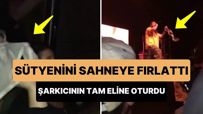 Konserde Çıkartıp Sahneye Fırlattığı Sütyenini Şarkıcının Eline Geçiren Kadın