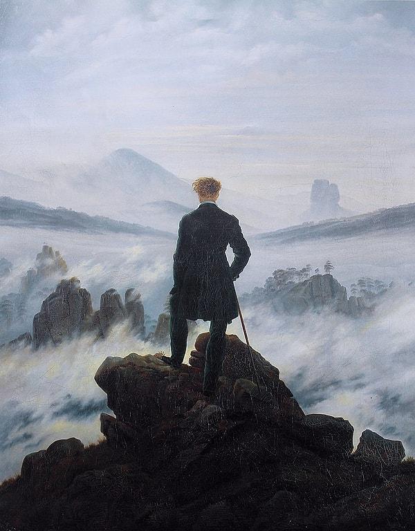 18. 1818: "Sis Denizinin Üzerindeki Gezgin", Caspar David Friedrich