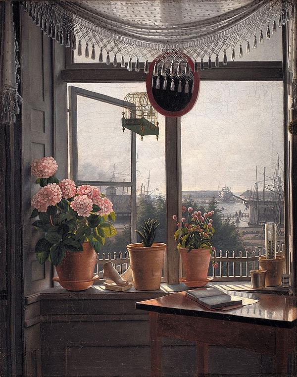 25. 1825: "View from the Artist's Window", Martinus Rørbye