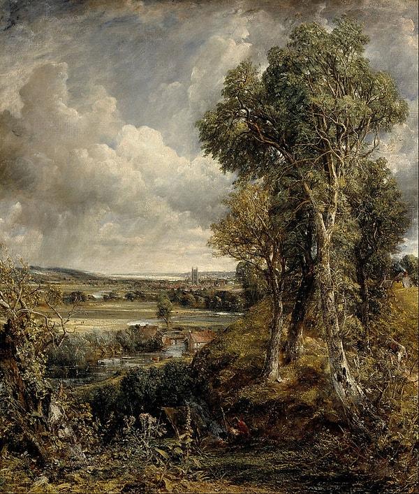 28. 1828: "The Vale of Dedham", John Constable