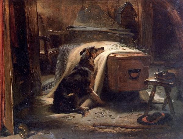 37. 1837: "The Old Shepherd's Chief Mourner", Edwin Landseer