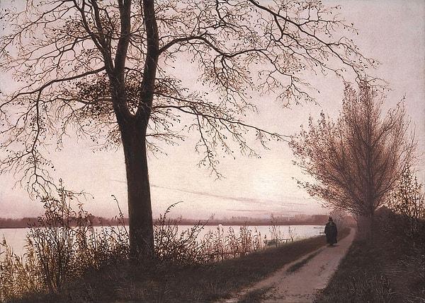 38. 1838: "Autumn Morning on Lake Sortedam", Christen Købke