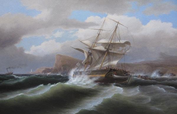 41. 1841: "An American Ship in Distress", Thomas Birch
