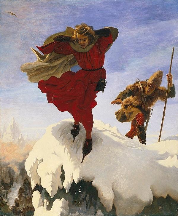 42. 1842: "Manfred on the Jungfrau", Ford Madox Brown