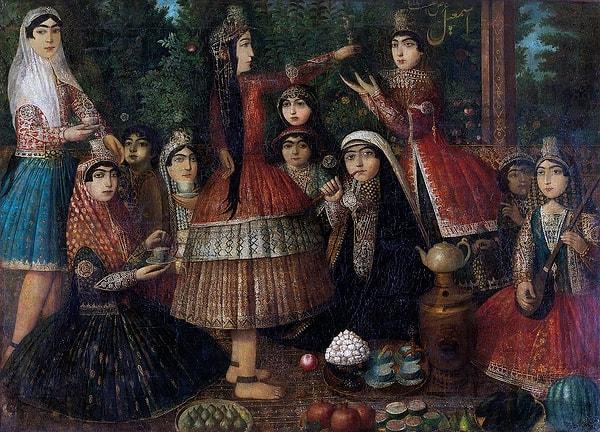 60. 1860: "Ladies Dancing Around a Samovar", Isma'il Jalayir