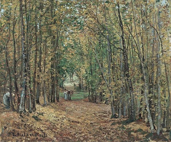 71. 1871: "The Woods at Marly", Camille Pissarro