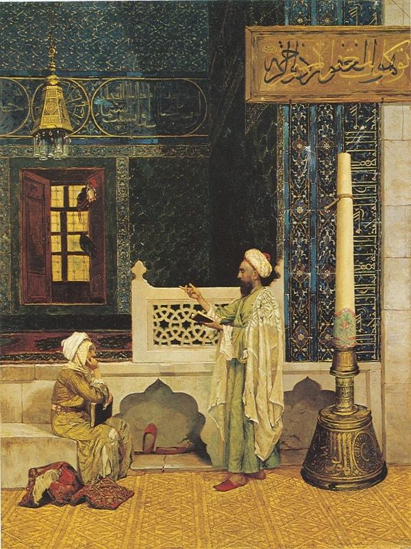 90. 1890: "Reading the Koran", Osman Hamdi Bey