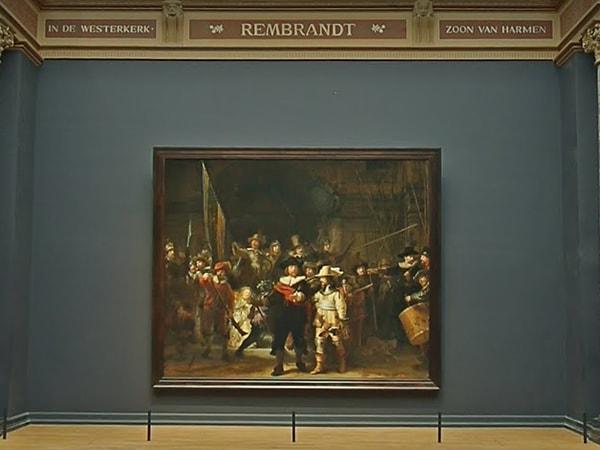 Veee koridorumuzun sonu, Rembrandt'ın en ünlü eseri olan ve hatta çoğu turistin müzeyi ziyaret etme amacı haline gelen Gece Devriyesi tablosuna çıkıyor!