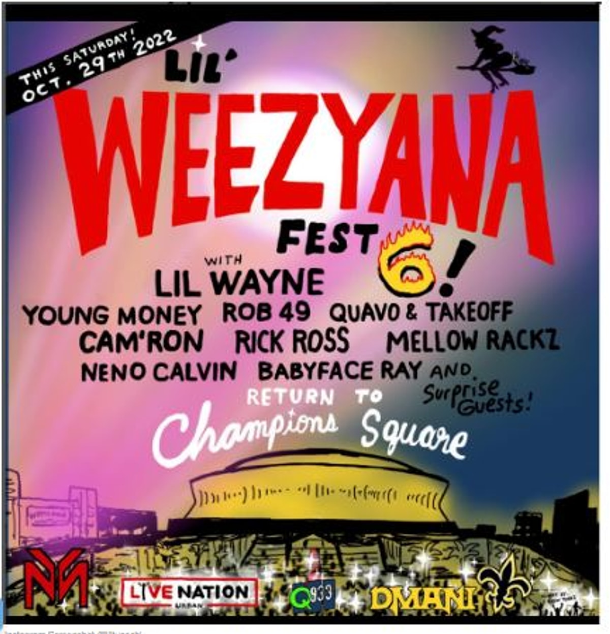 Lil Wayne Announces Lineup for Lil'Weezyana Fest