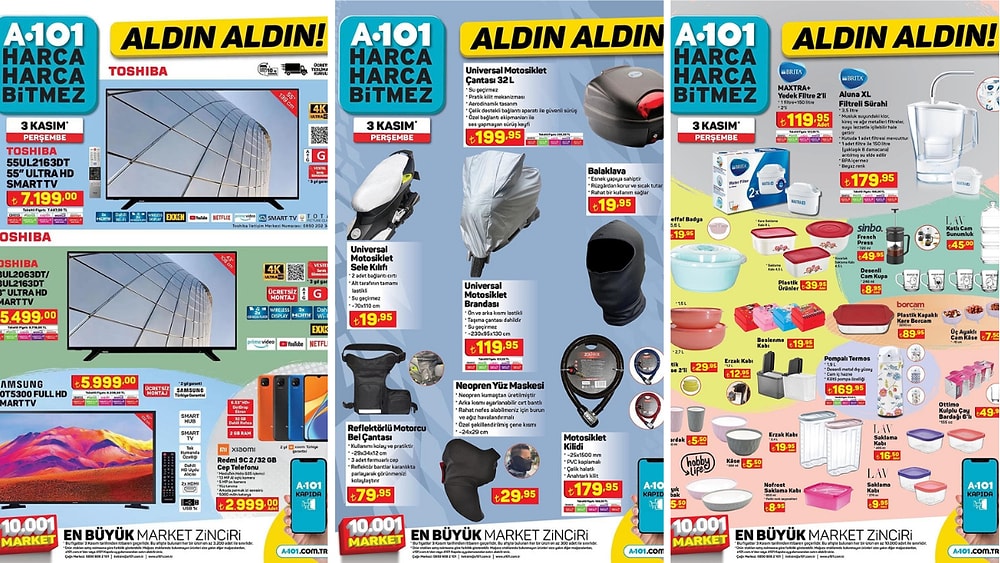 3 Kasım 2022 A101 Aldın Aldın Kataloğu