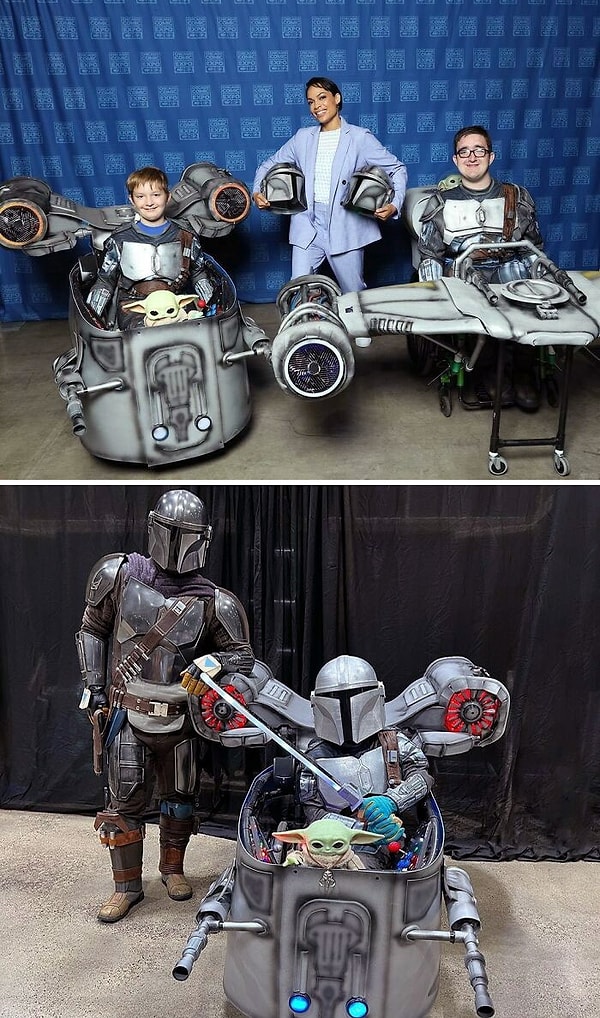 7. Вот, как должны выглядеть все костюмы для инвалидных колясок сегодня. С Днем Звездных войн