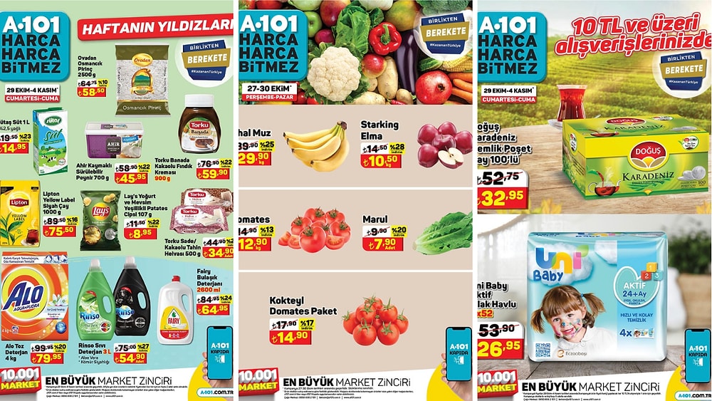 29 Ekim - 4 Kasım 2022 A101 Haftanın Yıldızları Kataloğu