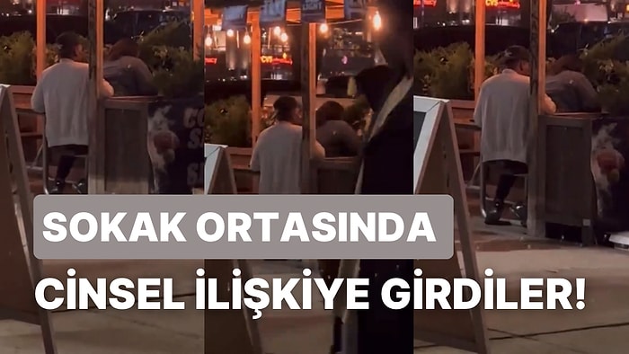 Çevredekiler O Anları Gülerek Kaydetti: Sokak Ortasında Cinsel İlişkiye Giren Çift Gündem Oldu!