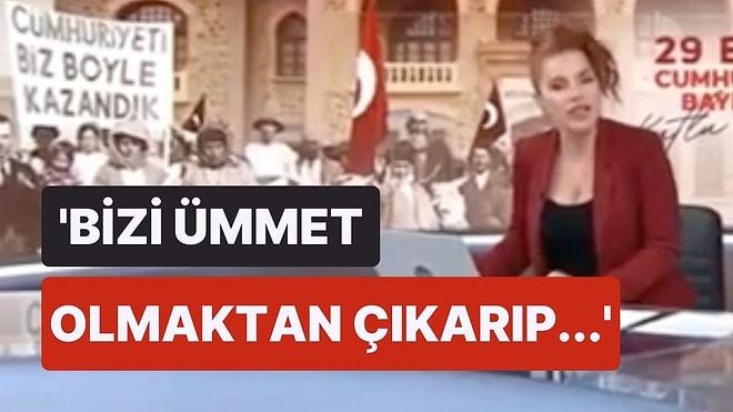 TRT Haber Spikerinin Cumhuriyet Bayramı Konuşması Gündemde: 'Bizi Ümmet OImaktan Çıkarıp...'