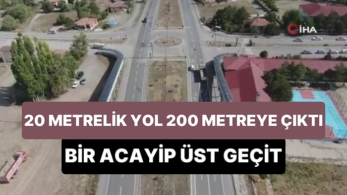 Yaya Üst Geçidinin Uzunluğu Gündem Oldu: 20 Metre Karşıya Geçebilmek İçin 200 Metre Yürümek Gerekiyor