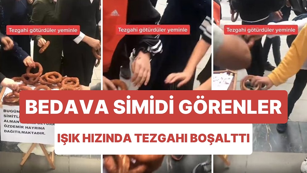 'Hayır Simitleri' Tezgahını Işık Hızında Boşaltan Vatandaşların Gündem Olan Görüntüleri