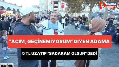 'Açım, Geçinemiyorum' Diyen Vatandaşa 5 TL Uzatıp 'Al, Sadakam Olsun' Diyen Gurbetçi