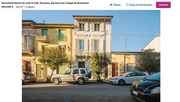 155 metrekare 5 odalı İtalya'da da ev var bu fiyata!