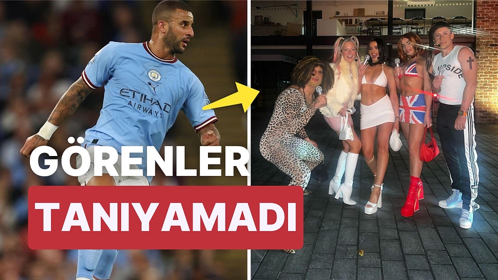 Cadılar Bayramı Kıyafetiyle Gecenin Hakkını Veren Manchester City'nin Yıldızı Kyle Walker Görenleri Şaşırttı!