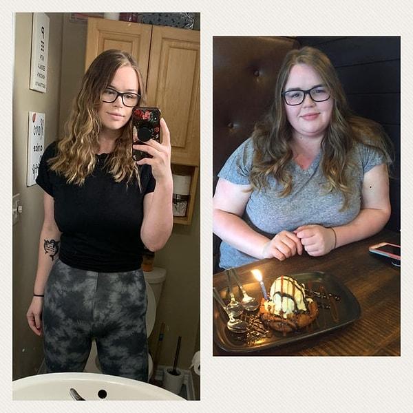 12. "2 yılda 144 kilodan 81 kiloya düştüm. Kendimi harika hissediyorum."