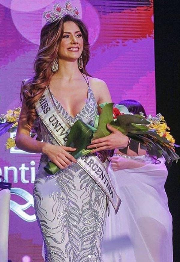 26 yaşındaki model, 2019 yılında Amerika'da düzenlenen Miss Universe yarışmasında Arjantin'i temsil etmişti.