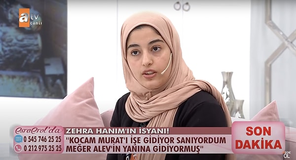 Hatta bu olaydan Alev'in eşinin de haberinin olduğunu ve erkeğin buna göz yumduğunu da söylüyor Zehra.