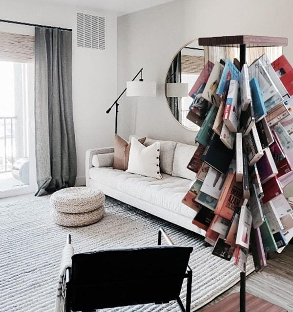 7. Evinin en sevdiğin köşesinde, dallarında kitaplar olan bir ağaç kitaplık seni de heyecanlandırdı mı?