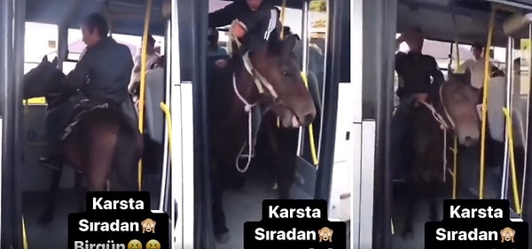 Geçtiğimiz günlerde de İzmir'de benzer bir görüntü görmüştük. Orada da bir vatandaş atıyla metro istasyonunun yürüyen merdivenlerini çıkarken görülmüştü.