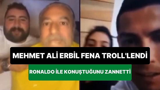 Mehmet Ali Erbil'i Fena Troll'lediler: Ronaldo ile Canlı Yayın Yaptığını Zannedip İngilizce Konuşmaya Çalıştı