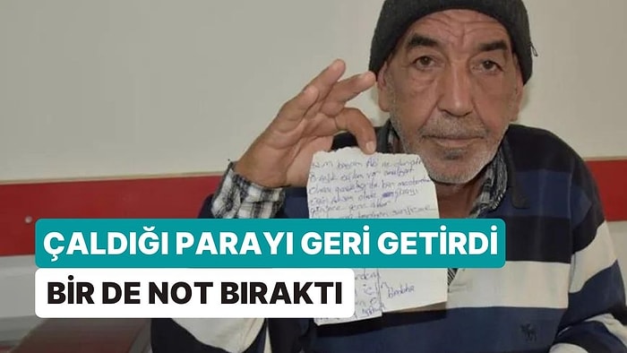 Çaldığı Parayı Geri Getirip Not Bırakan Hırsız: "Mecburdum, Ne Olur Affet"