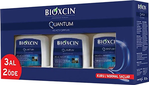 5. Saçları kökten uca besleyen Bioxcin Quantum 3 AL 2 Öde Kuru ve Normal Saçlar İçin Şampuan...