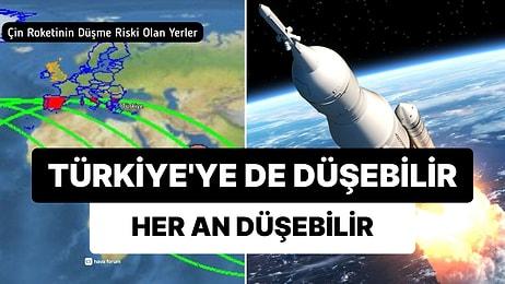 Türkiye'ye de Düşme İhtimali Olan 23 Tonluk Çin Roketini Canlı Takip Edebilirsiniz: Her An Düşebilir!